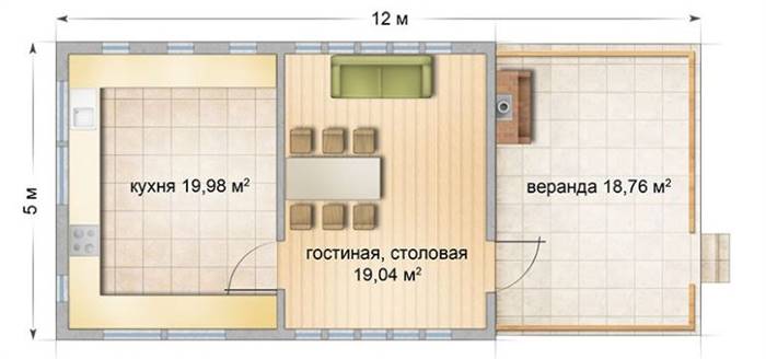Будівництво літньої кухні з верандою, терасою на дачній ділянці: варіанти