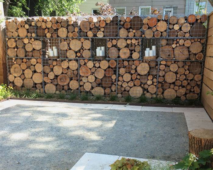 Габіони в ландшафтному дизайні дачі - як використовувати кам'яні клумби