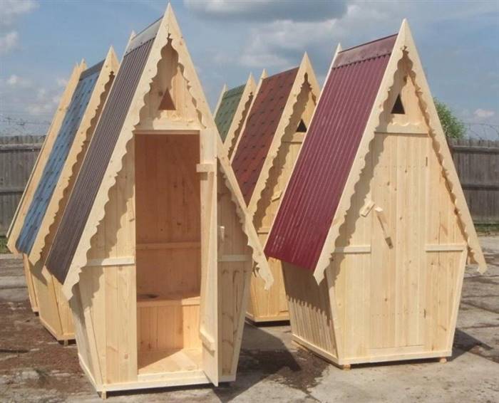 Гарний дачний туалет - як облагородити споруду, варіанти дизайну