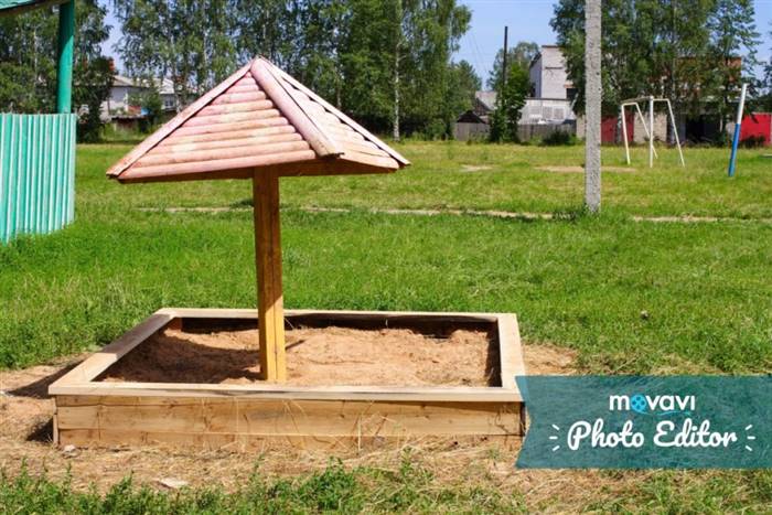 Грибок для пісочниці на дитячий майданчик на дачі своїми руками