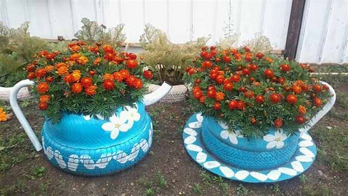 Як зробити клумби з підручних матеріалів на садовій ділянці