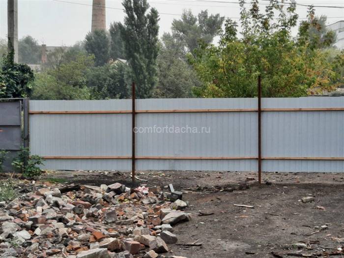 Як зробити ворота з профнастилу з хвірткою своїми руками