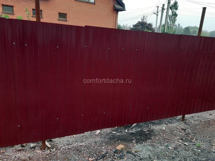Як зробити ворота з профнастилу з хвірткою своїми руками