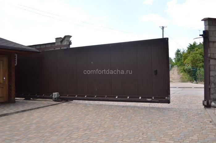 Як зробити ворота з профнастилу з хвірткою своїми руками